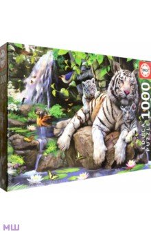 Пазл-1000 "Белые Бенгальские тигры" (14808)