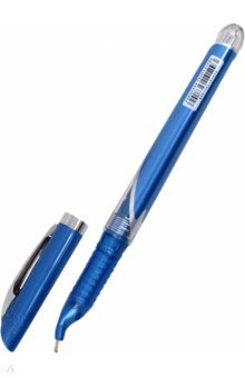 Ручка шариковая синяя. Для левшей. (F-888)