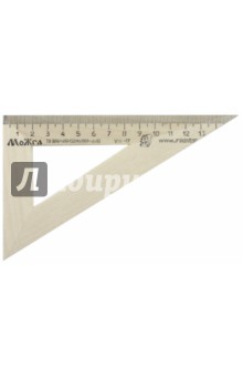 Треугольник 30° (160 мм, деревянный) (С139)