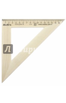 Треугольник 45°/180 мм деревянный (С15)
