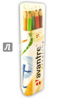 Карандаши цветные трехгранные Avantre Creative 18 цветов, в металлическом тубусе (AV-PNC08)