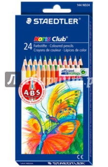 Карандаши цветные "Noris Club" (24 цвета) (144ND24)