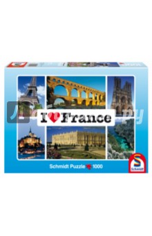 Пазл-1000 "Я люблю Францию" (59282)