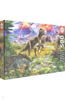 Пазл-500 "Встреча динозавров" (15969)