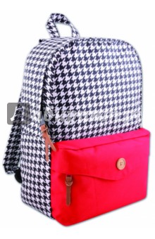 Рюкзак молодежный "Модный принт+красный" (40401)