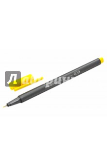 Ручка капиллярная. Triplus 334,трехгранная. 0,3мм, желтая (334-1)