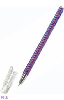 Ручка шариковая  "Полоски", 0.5 мм, синяя (20-0149)