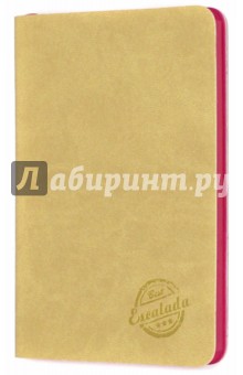 Записная книжка "Бежевый" (срез малиновый, 90х142 мм, 80 листов) (42596)