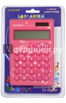 Калькулятор карманный, 12 разрядов, розовый (LP-1010-12PN)