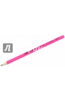Карандаш чернографитный Wopex (HB, цвет корпуса розовый неон) (180 HB-F20)