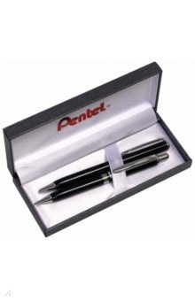 Набор Sterling. Шариковая ручка + автоматический карандаш, черный лаковый корпус (A811B811-А)