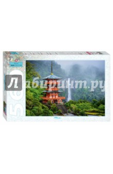 Puzzle-560 Пагода у водопада (78094)