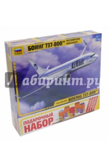Сборная модель "Пассажирский авиалайнер "Боинг 737-800", 1/144 (7019П)