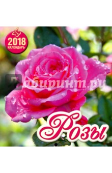 2018 год. Календарь перекидной. Розы