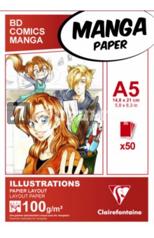 Блокнот для маркеров Manga (50 листов, А5, нелинованный) (94041С)