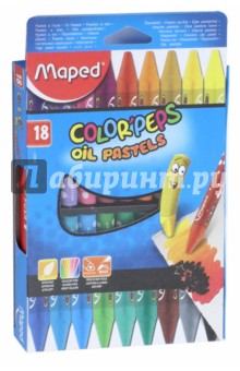 Пастель масляная "Colorpeps" (18 цветов) (864011)