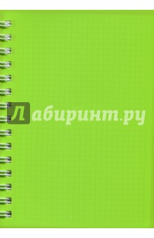 Записная книжка Notebook 120 листов, А5, пластик "САЛАТОВАЯ" (45046)