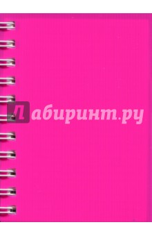 Записная книжка Notebook 120 листов, А6, пластик "РОЗОВАЯ" (45047)