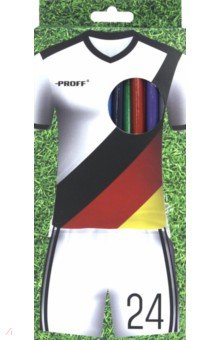 Карандаши цветные "Proff. Спорт 1" (24 цвета) (03-6754)