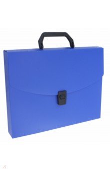 Портфель пластиковый, А4, 1 отделение, синий (BPP01BLUE)