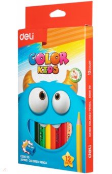 Карандаши 12 цветов "Color Kids" трехгранные (EC00600)