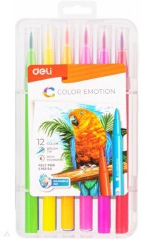 Фломастеры 12 цветов Color Emotion (EC10304)