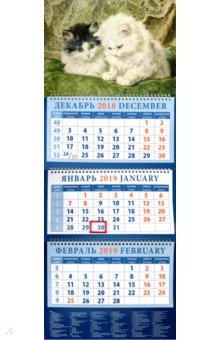 Календарь 2019 Двое котят (14924)
