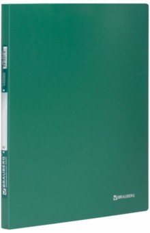Папка с боковым металлическим прижимом (А4, зеленая) (221627)