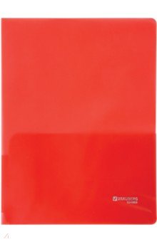 Папка-уголок "BRAUBERG" 2 кармана, красная (224882)