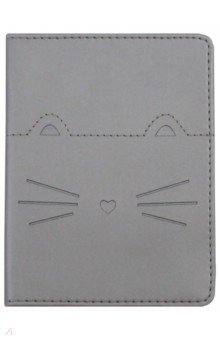 Обложка для паспорта Kitty (IPC023/silver)