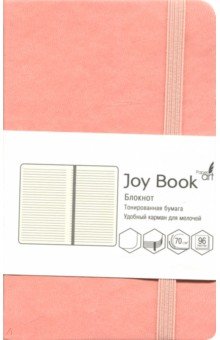 Блокнот "Joy Book" (96 листов, А6-, твердый переплет, нежный коралловый) (БДБЛ6962924)