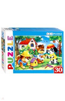 Artpuzzle-30 Дружные щенки (ПА-4503)
