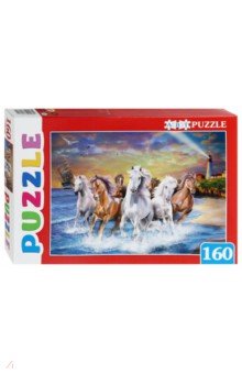 Artpuzzle-160 Лошади у моря (ПА-4574)