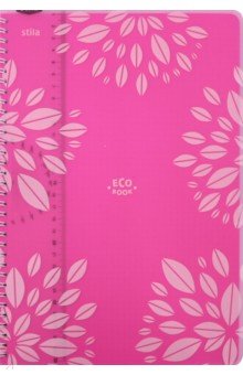 Тетрадь 96 листов, А4 "ECO BOOK" розовая (84003)