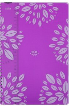 Тетрадь 96 листов, А4 "ECO BOOK" фиолетовая (84004)
