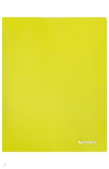 Папка с металлическим скоросшивателем+карман Neon, желтая (227465)