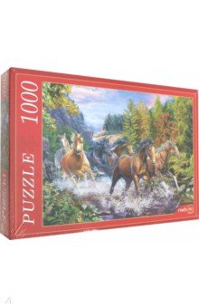 Puzzle-1000 "ТАБУН ЛОШАДЕЙ В ГОРАХ" (Х1000-6788)