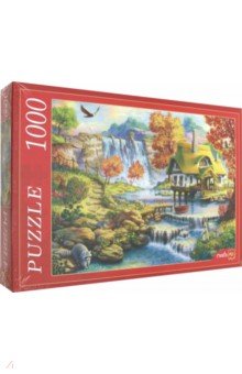 Puzzle-1000 "ДОМИК У ВОДОПАДА" (Ф1000-6796)