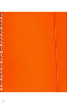 Тетрадь "Diamond Neon", оранжевая, 80 листов, клетка, пластиковая обложка (80Т5Вр1гр_02035)