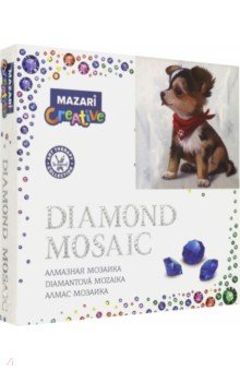 Алмазная мозаика Пушистый щенок (20х20 см) (M-10328)