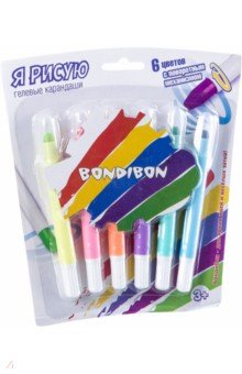 Набор гелевых карандашей для рисования (6 цветов) (ВВ2238)
