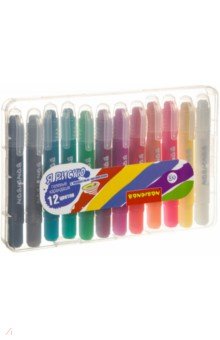 Набор гелевых карандашей для рисования, 12 цветов, металлик (ВВ3462)