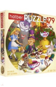 Puzzle-179 Алиса в стране чудес (круглый) (179ПЗк4_18430)