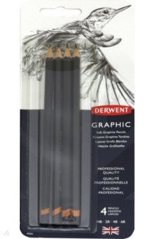 Набор чернографитных карандашей "Graphic Soft" 4 штуки (39005)