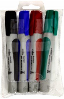 Набор маркеров для флипчарта 4 цвета, 2-3 мм (IMF18/4)