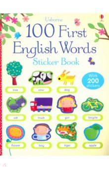 100 First English Words. Sticker Book