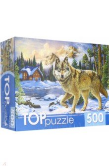 TOPpuzzle-500 "Зимний волк" (ХТП500-6814)
