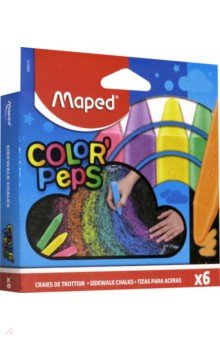 Мелки для асфальта 6 цветов "ColorPeps" (936010)