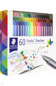 Ручки капиллярные 60 цветов "Triplus Fineliner" 0,3мм (526S20)