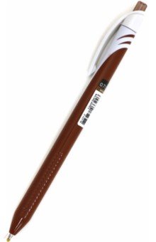 Ручка гелевая автоматическая "Energel" одноразовая, коричневая (BL437-E)